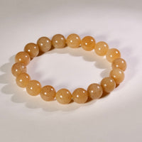 10mm Siberian Light Brown Jade Bracelet #2771