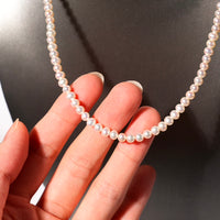 14K 3.5-4.5mm Freshwater Pearl Necklace #2296