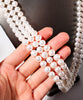 7-8.5mm Three Strands Freshwater Pearl Necklace #1598