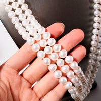 7-8.5mm Three Strands Freshwater Pearl Necklace #1598