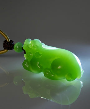 Siberian Jade Pixiu Pendant Natural Jade #2937