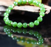 14k 8mm Polar Jade Beaded Bracelet #2574