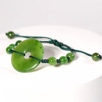 Polar Jade PI Peace Buckle Bracelet #2619