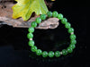 14k 8.5 mm Polar Jade Beaded Bracelet #2573