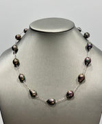 18K Tahitian Pearl Starry Beaded Necklace #2681