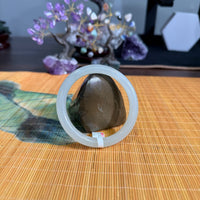 White Jade Round Bangle 60mm #878