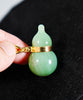 14k Chatoyant Jade Gourd Pendant #2122