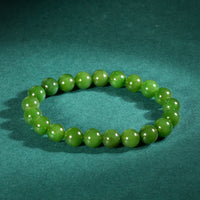 8mm Polar Jade Beaded Bracelet #2572