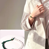 Siberian Jade Fortune Bead Bracelet #1271