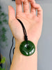 Polar Jade Peace Buckle Pendant Eternal Protection 35mm Natural Jade #1134