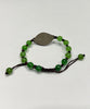Canadian Ammolite Bracelet Siberian Jade Bracelet Natural Stone #1207