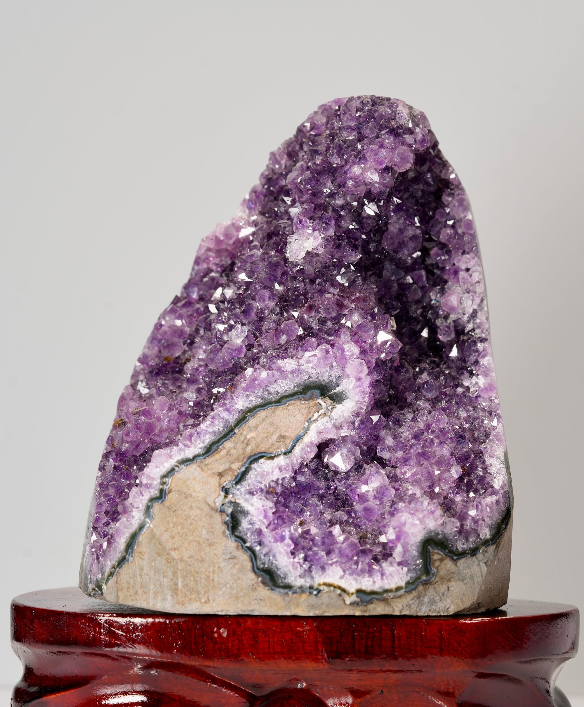 Amethyst Cluster Stone Base Cut (2.12 LB) #2955