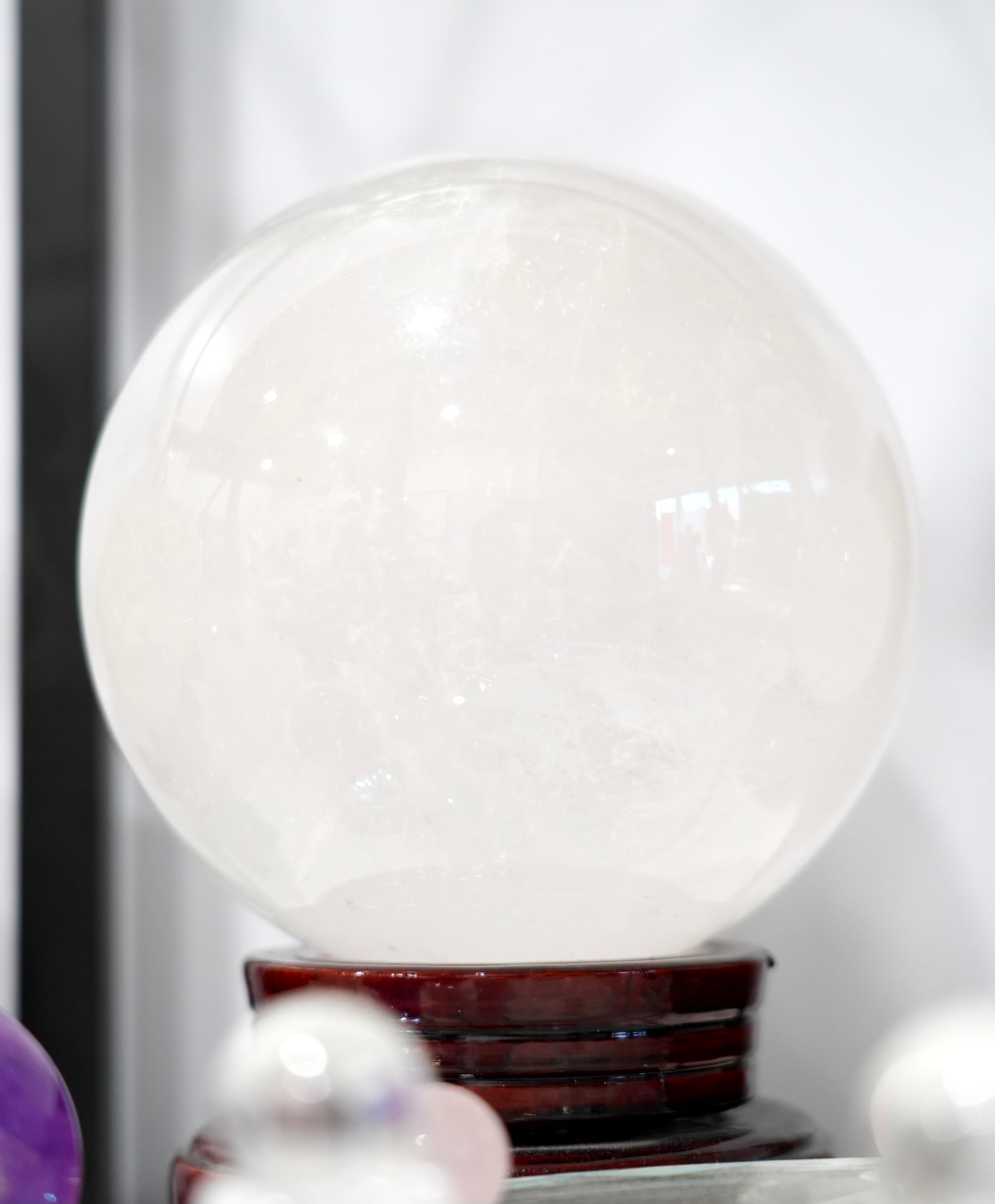 天然白水晶（水晶）球14cm