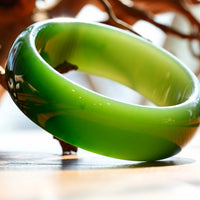 Siberian Jade Bangle 58mm #2594