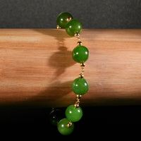 10mm Polar Jade Starry Bracelet #2402-2