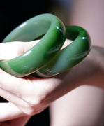 TOP GRADE SIBERIAN JADE BANGLES - ONE PAIR  #1892