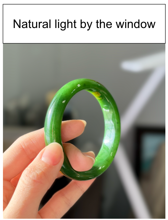Canadian Polar Jade Bangle Natural Jade Bracelet AAA Grade 56mm｜#1177