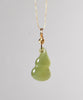 14K Hetian Jade Gourd Pendant #1084