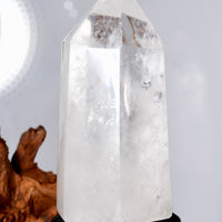 Madagascar White Crystal Point Tower