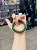 Canadian Polar Jade Bangle Natural Jade Bracelet A Grade 54.5mm #1531