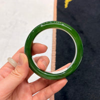 AAA Polar Jade Bangle 55.5mm #1235