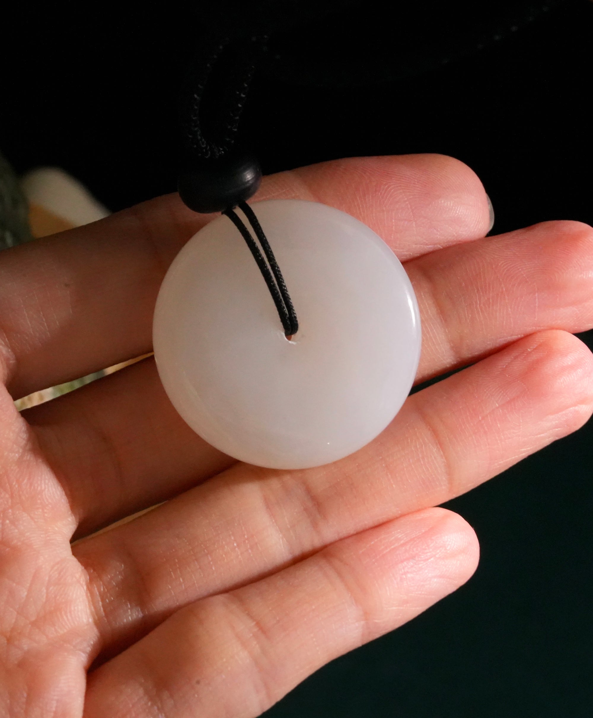 White Jade PI Harmony Pendant #2191