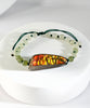 Double-Side Ammolite Hetian Jade Bracelet #1313