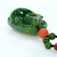 Wishful Buffalo Jade Pendant #1412