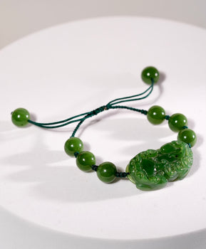 Canadian Jade Pixiu Bracelet Natural Jade #2631