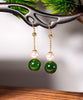 18K Polar Jade & Akoya Pearl Earrings