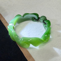 Unique Siberian Jade Bangle 60mm #2482