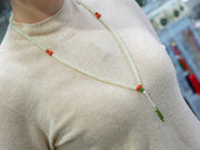 108 White Jade 2-in-1 Necklace and Bracelet