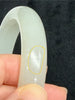 Mutton Fat White Jade Bangle 57mm #861