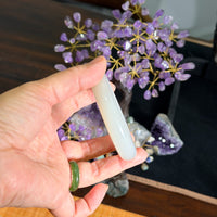 Mutton Fat White Jade Bangle 57mm #861