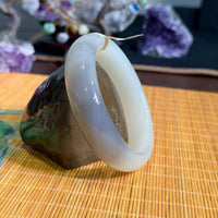White Jade Bangle 60mm #853