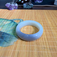 White Jade Bangle 56mm #860