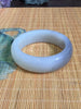 White Jade Bangle 56mm #860