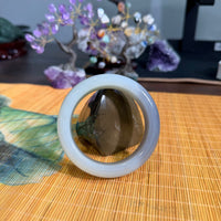 White Jade Bangle 56mm #860