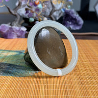 White Jade Round Bangle 60mm #878