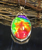 18k Oval Ammolite Pendant  #1539