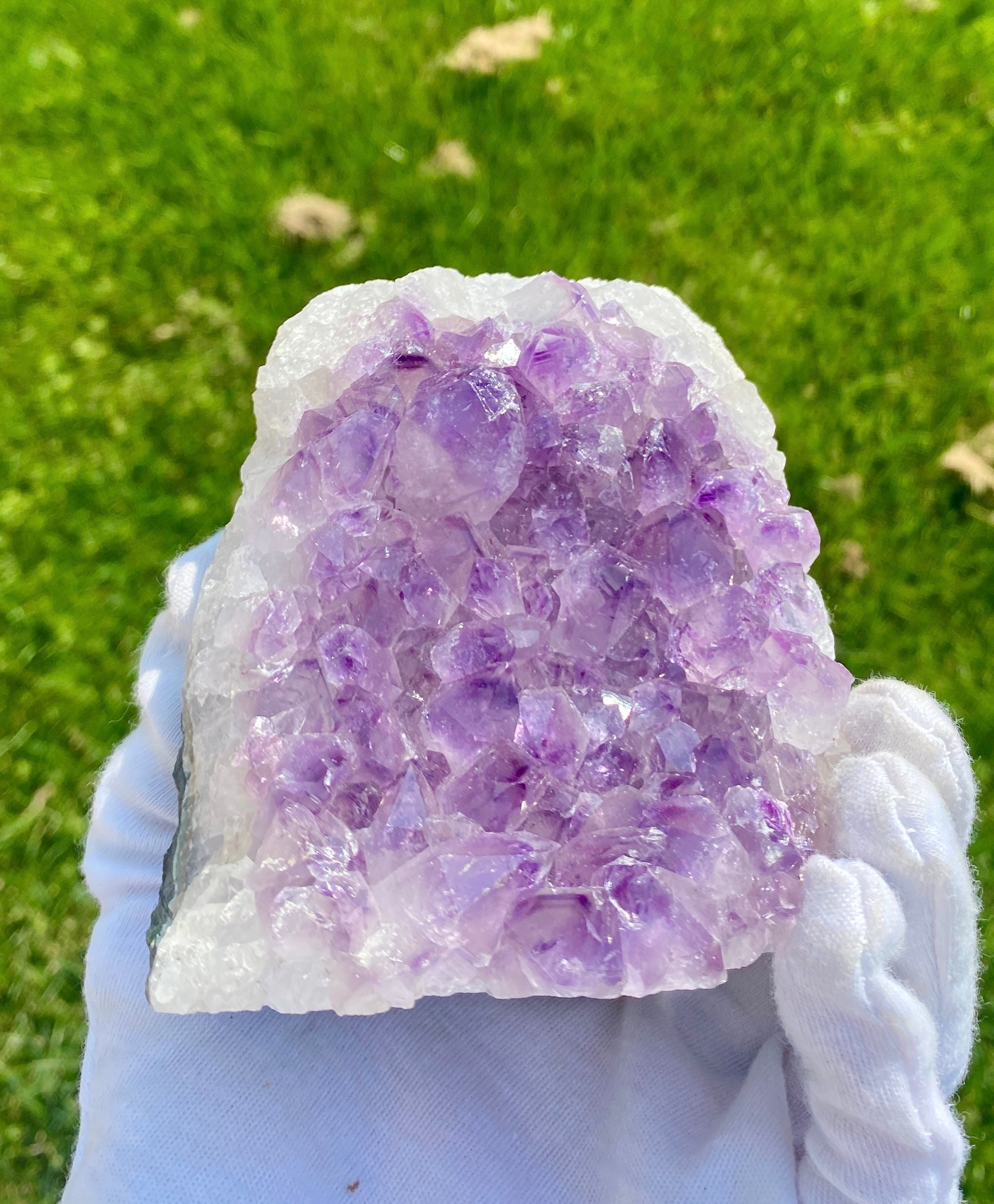 Amethyst Cluster Stone Base Cut (1.65 LB) #2510
