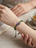 Natural Canadian Polar Jade & Ammolite Bracelet AAA Grade 4mm - Handcrafted Protection & Good Luck Talisman｜#5016