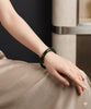 Siberian Jade Round Bangle Natural Jade Bracelet 52.5mm #1427