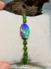 Natural Canadian Polar Jade & Ammolite Bracelet AAA Grade 4mm - Handcrafted Protection & Good Luck Talisman｜#5016