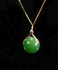 13mm Jade Bead Necklace #2445