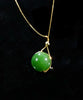 13mm Jade Bead Necklace #2445