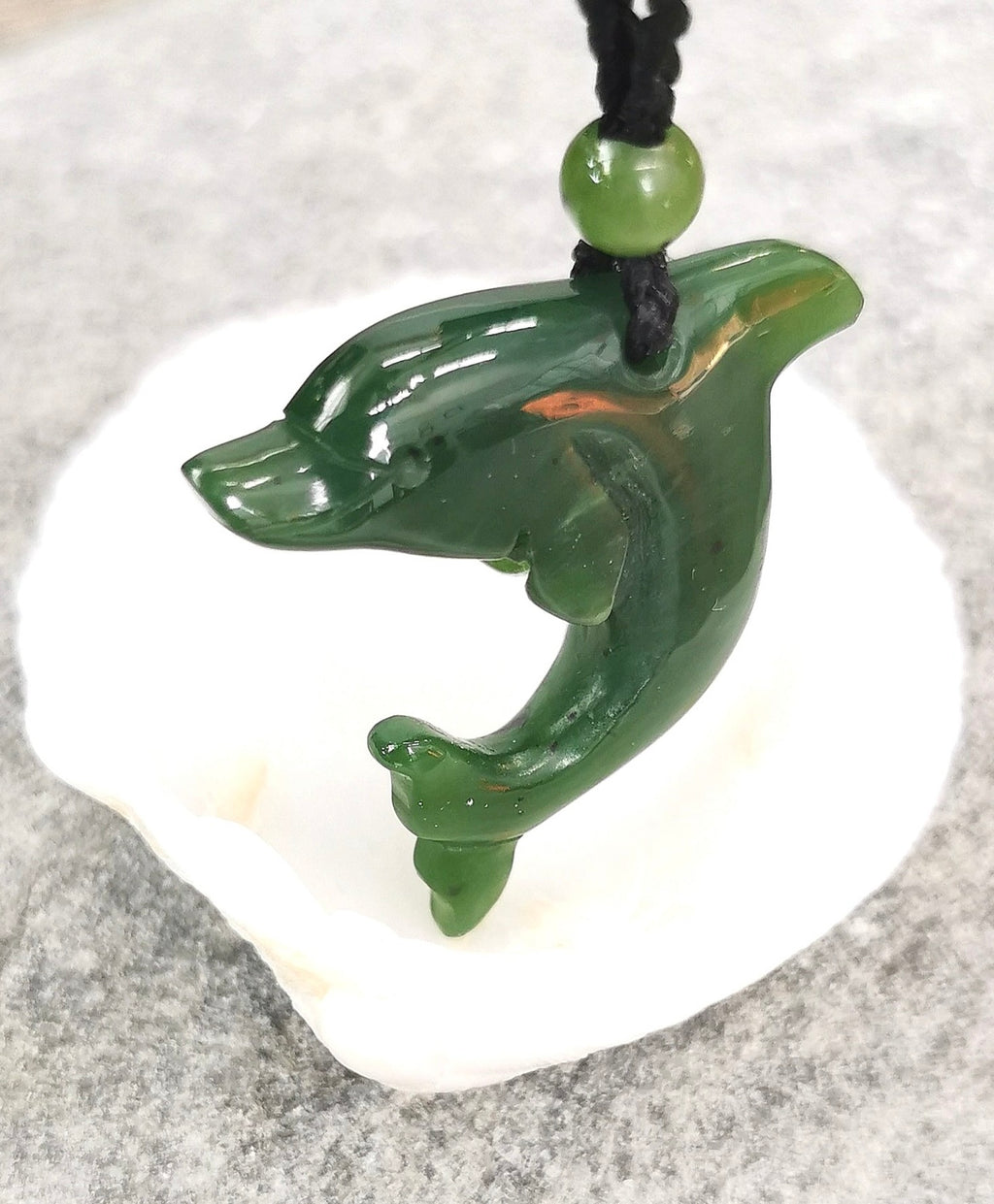 DOLPHIN JADE PENDANT  #1132