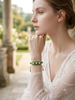 Jade And Pearl Hand-braided Bracelet|#5017