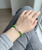 Siberian Apple Green Jade Beaded Bracelet 8mm Natural Jade|#1867