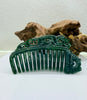 Dragon and Phoenix Authentic Jade Comb | Master Hand-Carved Jade Comb | Royal Imperial Craftsmanship｜Shipped from Canada | Fully Hand-carved | #5018